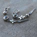 Rhinestone star pendant earring – Subtle sparkle