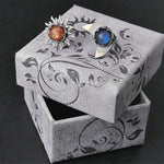 Sun and moon stud earrings – Celestial theme