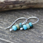 Pearl earrings in turquoise – Fresh color