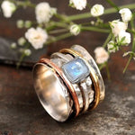 Moonstone meditation ring – timeless beauty