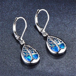 Tree of life earrings made of opal and silver – Spiritual motif