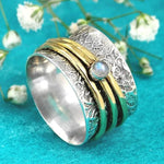 Moonstone meditation ring – radiant shine