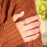 Moonstone meditation ring – radiant shine