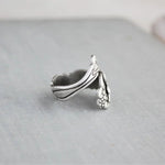 Hummingbird flower ring – radiant shine