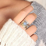 Moonstone meditation ring – timeless beauty