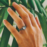 Celestial moonstone ring – modern elegance