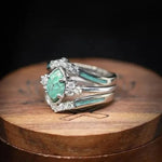 Natural turquoise diamond ring – modern elegance
