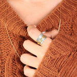 Moonstone meditation ring – radiant shine