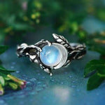 Celestial moonstone ring – modern elegance