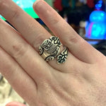 Adjustable owl spoon ring – classic charm