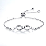 Adjustable infinity bracelet in silver – Timeless symbol