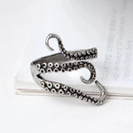 Tentacle adjustable silver ring – Bold form