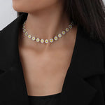 Daisy necklace made of gold – Floral charm