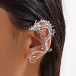 Silver dragon earrings – Mythical style