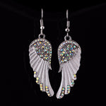 Crystal angel earrings – Heavenly accent
