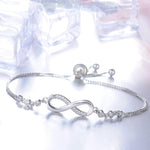 Adjustable infinity bracelet in silver – Timeless symbol