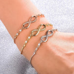 Adjustable infinity bracelet in silver – Timeless symbol