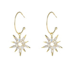 Star earrings in gold and silver – Celestial detail