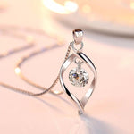 Silver zirconia crystal pendant – Clean sparkle