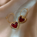 Heart earrings in gold – Classic motif