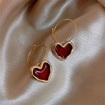 Heart earrings in gold – Classic motif