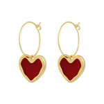 Heart earrings in gold – Classic motif
