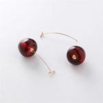 Red cherry luxury earrings – Playful accent