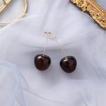 Red cherry luxury earrings – Playful accent