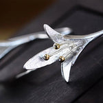 Silver flower earrings – Floral simplicity