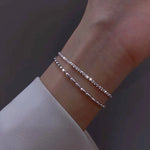 Silver zirconia bracelet – Classic sparkle