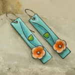 Earrings made of floral enamel – Decorative detail