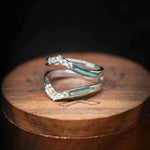 Natural turquoise diamond ring – modern elegance