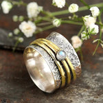 Moonstone meditation ring – radiant shine