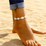Anklet made of shell – Natural texture
